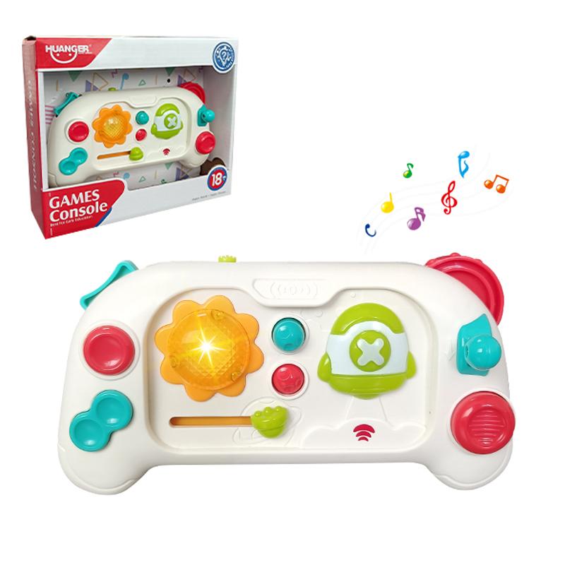 

Детская имитация игровой консоли Игрушки Мини-игровая консоль с музыкой и подсветкой Тренировка мелкой моторики пальцев Монтессори Развивающие игрушки