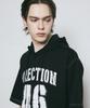BUNKERBUSTER Contrast Stitch Lettering Hoodie Short Sleeve T-Shirt Mq7Tu424_Black