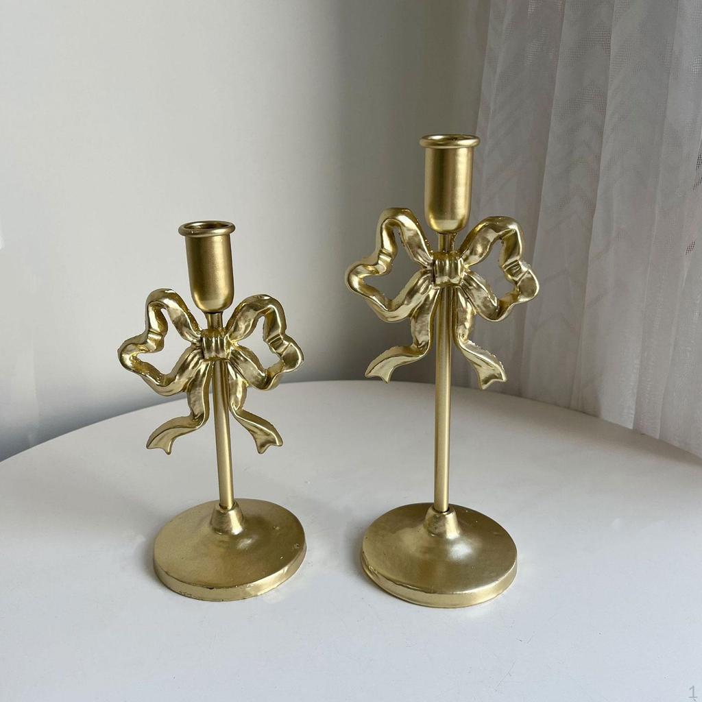 Candle Holder Set Dinner Table Ornament, Elegant, Stand Candlestick for Housewarming