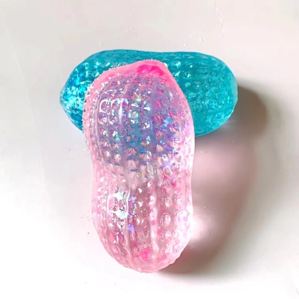 Langsam steigendes Erdnuss Fidget Spielzeug Langsam zurückfederndes Erdnuss Quetschspielzeug Lustiges Erdnuss Squishy Spielzeug Jungen Mädchen
