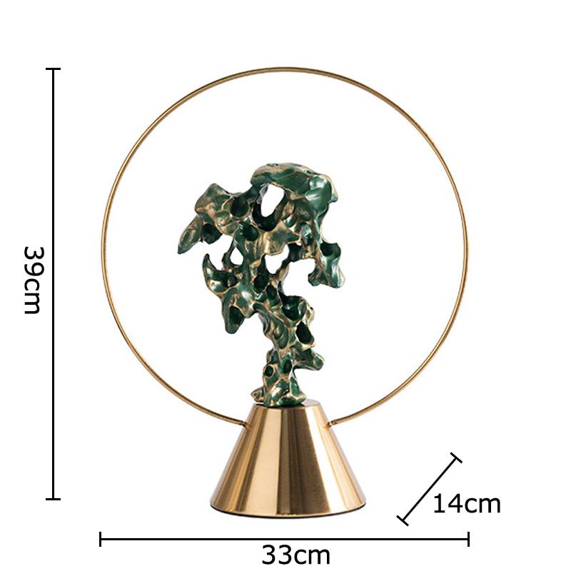 

Creative Taihu Stone Sculpture Golden Base Abstract Crafts Desk Decoration Ornaments Resin Taihu Stone Room Aesthetic Decor