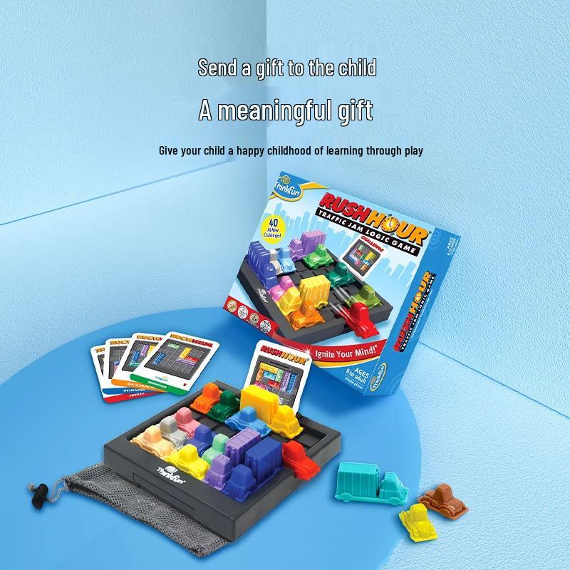 ThinkFun Rush Hour Racing Puzzle: Parent-Child Interactive Car Game - Christmas Gift