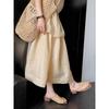 Retro Vacation Style Woven Toe Cool Slippers Women's Outer Wear 2025 Women's New Niche Design Thick Heel Sandals