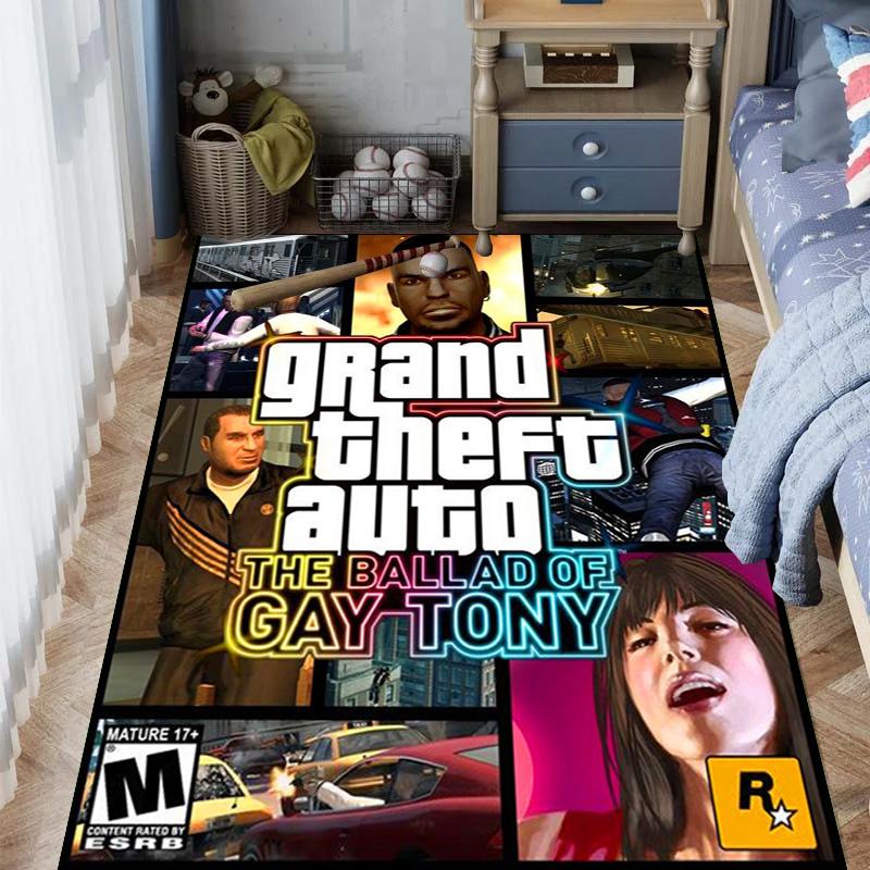 Grand Theft Auto Online: Covor de Aventură cu Octan Ridicat Potrivit pentru toate anotimpurile Decor Acasă Modă Cadouri de Crăciun Artă