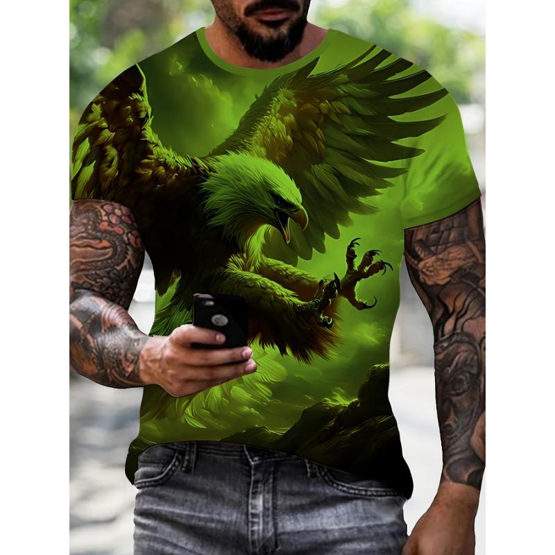 Men'S Summer 3D Digital Print T-Shirt Trendy