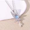 Retro European Moonlight Gem Angel Wings Pendant Necklace - Trendy Unisex Jewelry