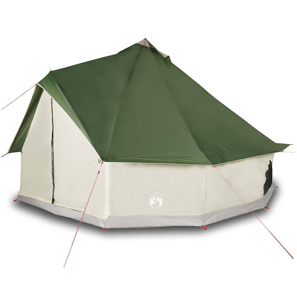 Vidaxl Tipi Family Tent, 12-Person, Green, Waterproof