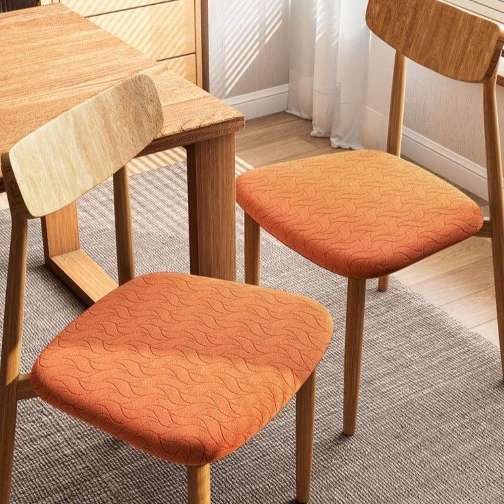 Jacquard Stretch Dining Chair Cover Removable Chair Slipcovers Modern Seat Covers Living Room