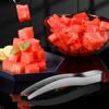 Watermelon Cutter Slicer Stainless Steel Watermelon Cube Cutter Safe Watermelon Fruit Knives Melon Cutter For Kitchen Gadget