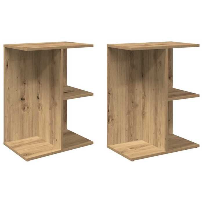 VidaXL Bedside Tables 2 Pcs Artisan Oak Engineered Wood, Nightstand, Bed Table, End Table, Bed Cabinet 858667