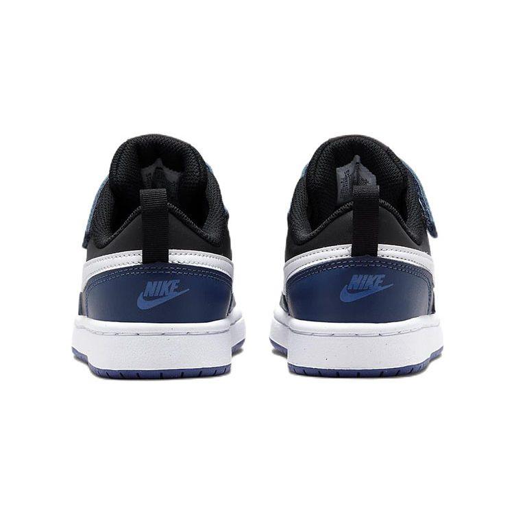 Nike Court Borough Low 2 Midnight Navy Black White PS BQ5451-404