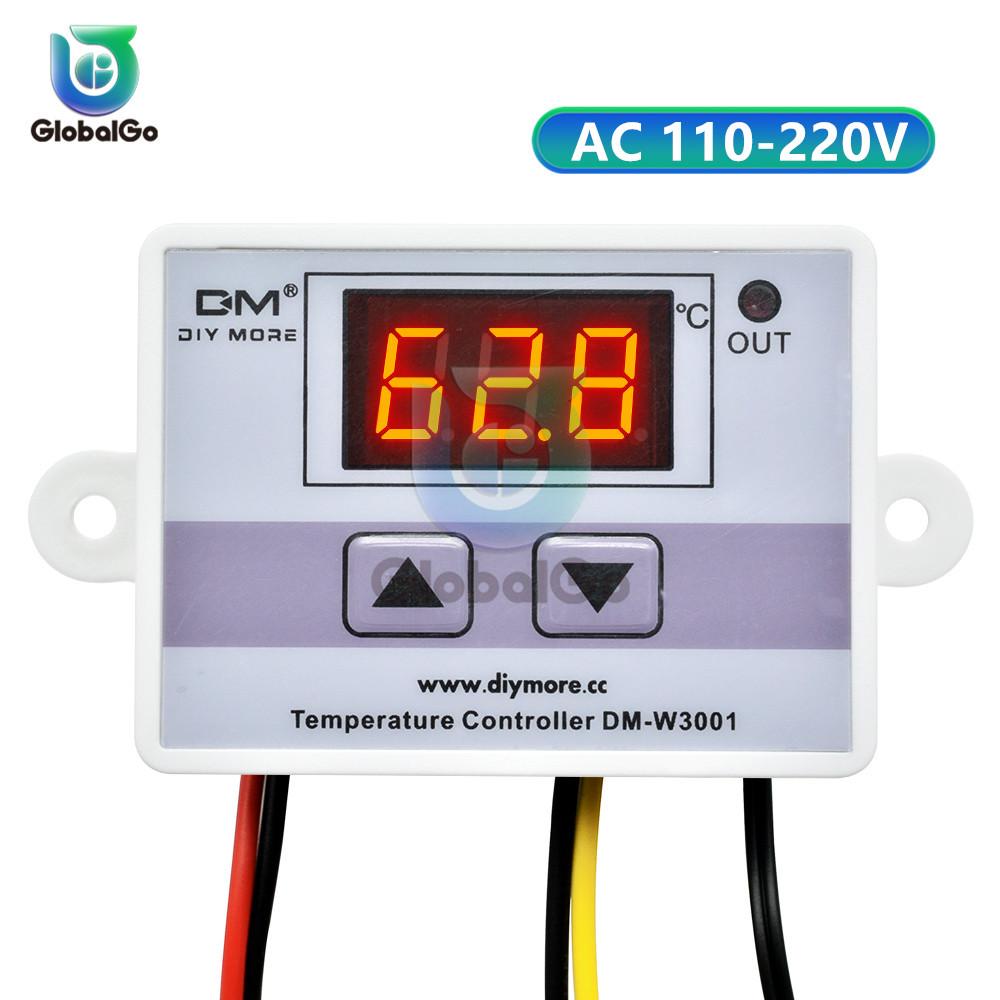 

XH-W3001 W3001 LED Digital Thermoregulator Temperature Tester Smart Thermostat Temperature Sensor Controller Relay Output