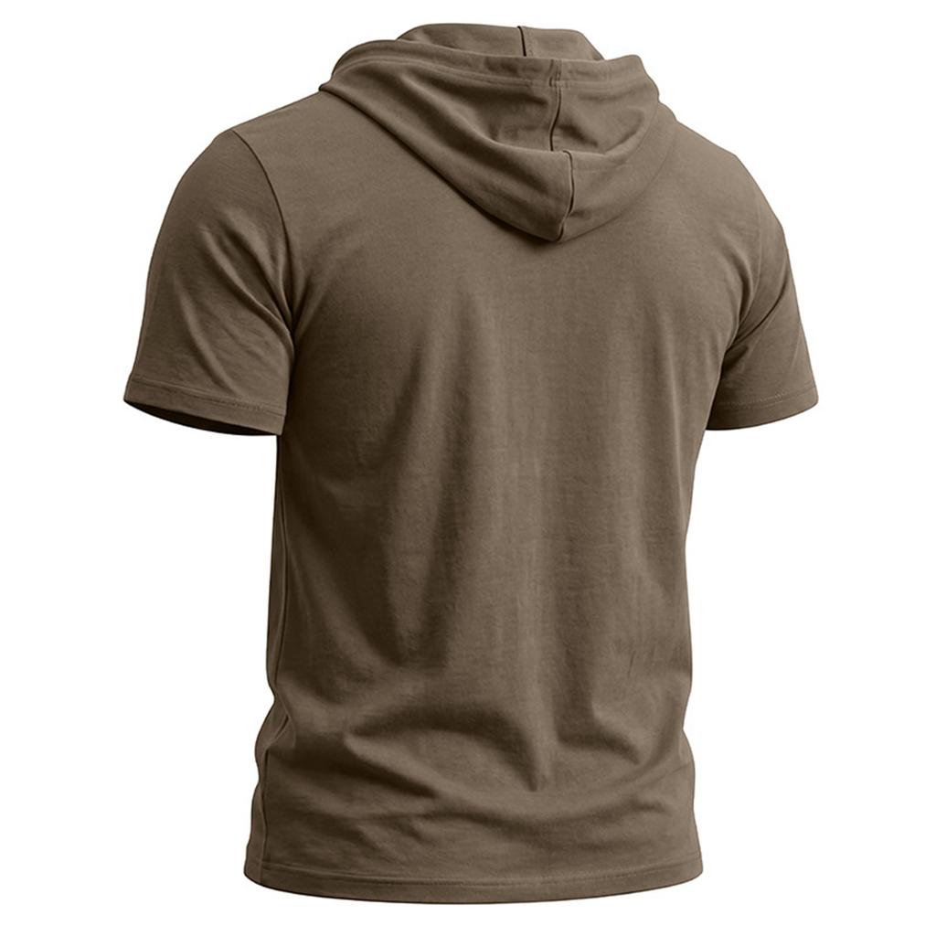 Herren Polohemden Kurzarm Mit Kapuze Klassische Passform Polohemden für Herren Stilvolle T-Shirts für Herren Übergroße T-Shirts für Herren