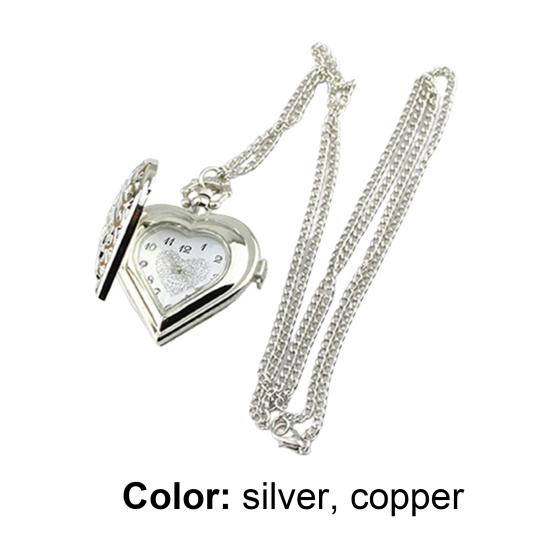 Pocket Watch Vintage Hollow Heart-shaped Alloy Vintage Pocket Watch for Daily Life