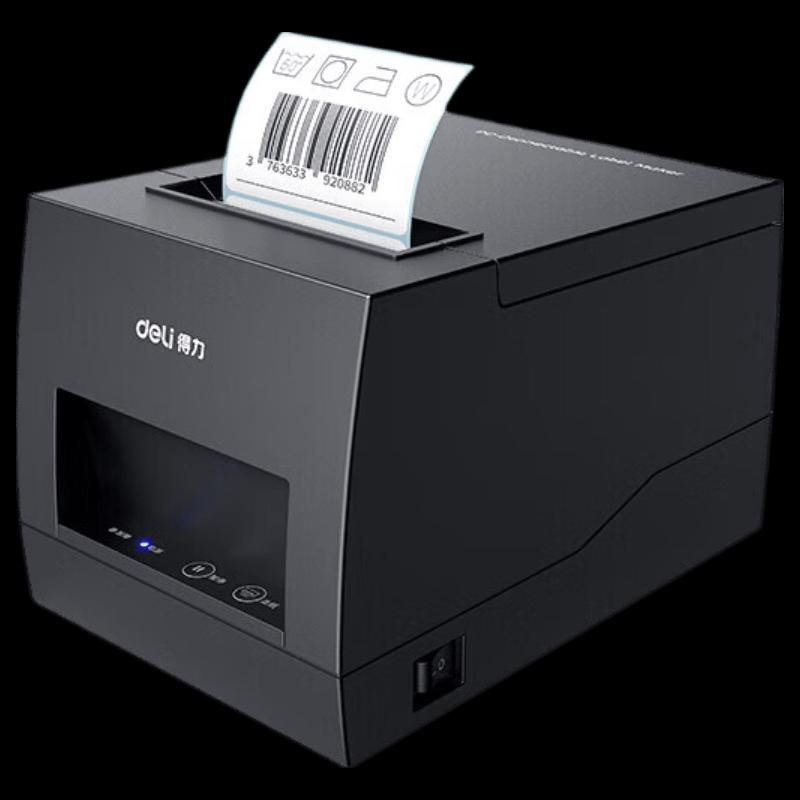 Bluetooth Термопринтер этикеток Deli DL-886BW Штепсель CN (адаптер в комплекте)