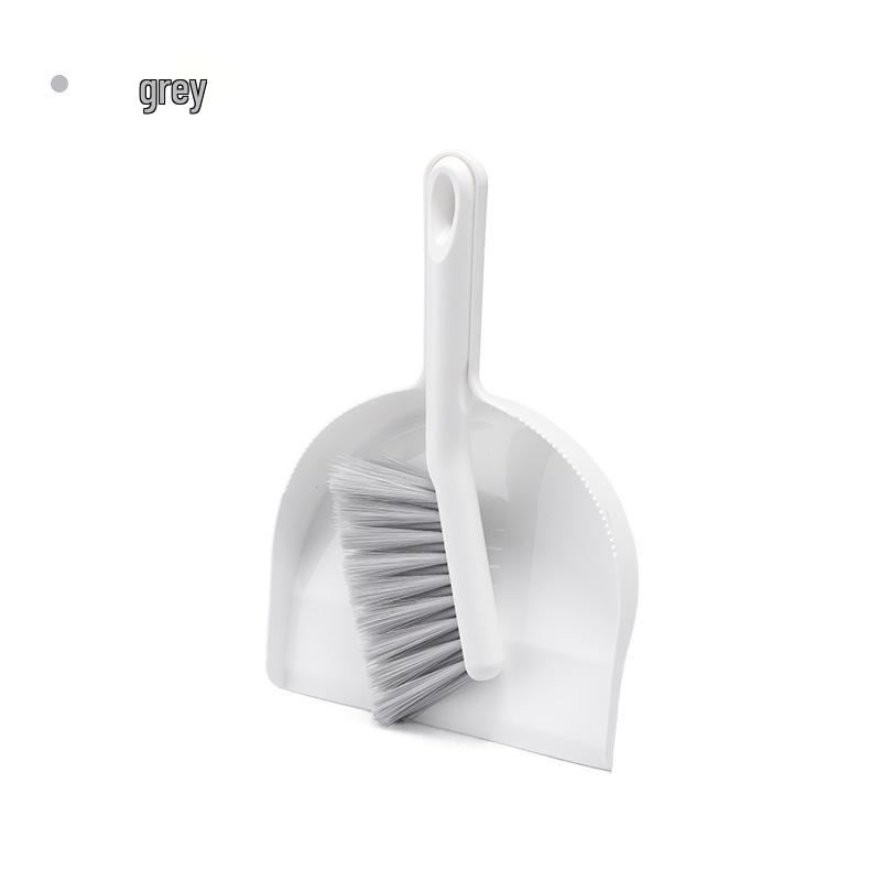 

Компактный настольный набор из щетки и совка для дома и для студентов серый