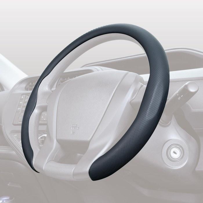 Seiwa Steering Cover IMP273 (Black)Suitable for 36.5-37.9cm D-Type Steering Wheels.Easy To Install, Prevents Sweating, Heat, and Sun