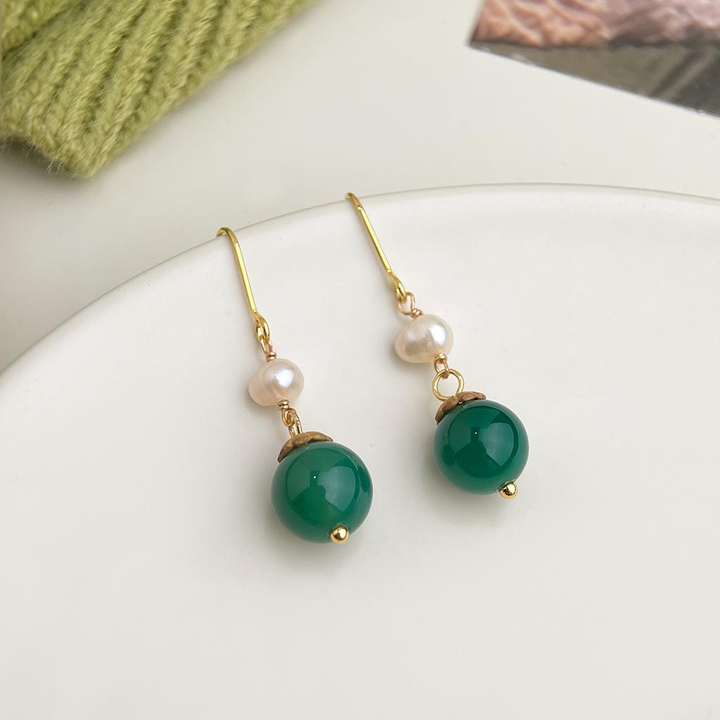 

Зелені сережки з квітами в стилі Морі: Стильний, Універсальний та Елегантний для Жінок