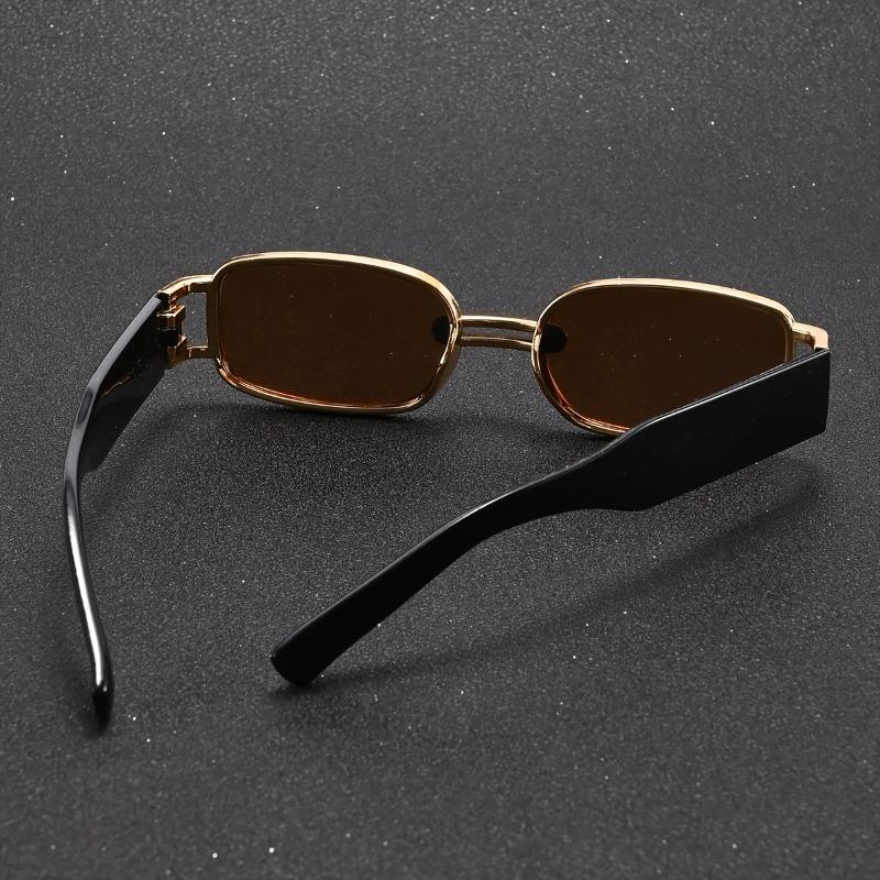 1pc Women'S Square Plastic Small Frame Casual Retro YK2 Trendy Fashion Glasses Suitable for Driving Holiday Outfit
