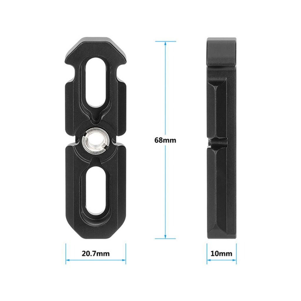 Aluminum Alloy NATOs Rail Quick Mount Camera Expansion Gear for Locating Holes for Photographic Devices