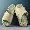 One-word Drag Men's Summer Outer Wear Thick-soled Non-slip Cool Slippers EVA Heightened Wear-resistant Breathable Non-smelly Foot Beach Slippers