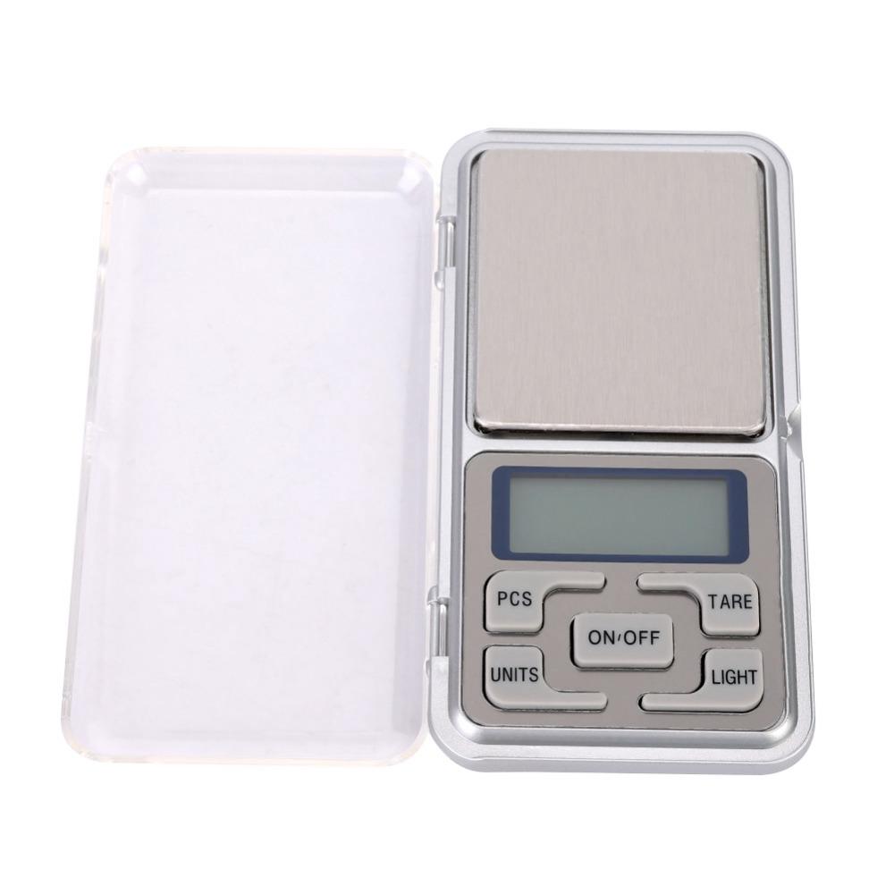 200g x 0.01g Mini Electronic Scale Silver Jewelry Scale Durable Digital Pocket Scale Food Weighing