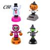 Halloween Auto Deko Solar Ornament, Cartoon Wackelndes Armaturenbrett Dekor, Lustiges Festliches Zubehör Schwingende Figur für Auto Haus Büro, Gruselige Party