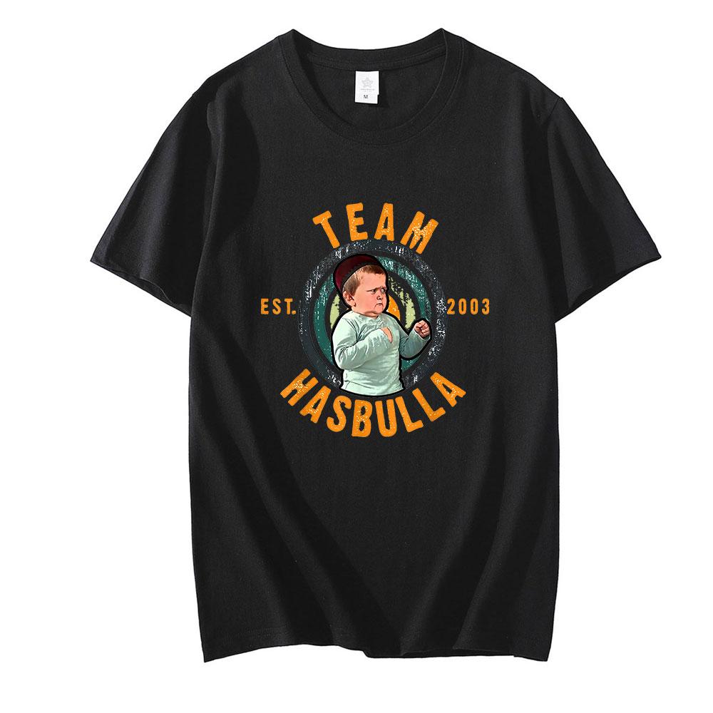 Klassisches Hasbulla Kampf-T-Shirt Unisex Fan-Geschenk Mini Khabib Blogger-T-Shirt Unisex Unisex Grafikdruck T-Shirts Kurzarm Tops