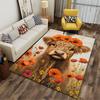 Highland Cow with Flower Crown Suitable As a Non-slip Mat for the Living Room or Bedroom Sofa