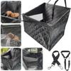 Pet Car Seat Basket Transparent Dog Car Seat Protector Mesh Back Seat Cover for Large Medium Dogs