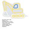 Neon Sign Construction Excavator Vehicles LED Neon Light USB Powered Wall Decor