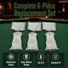 6PCS Mesh Billiard Table Mesh Bag Hollow Out Pool Table Pocket Accessories  Pool Table Replacement