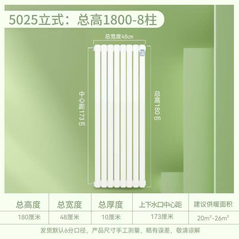 Zhuchuang Jingpin 5025 Steel Wall-Mounted Radiator