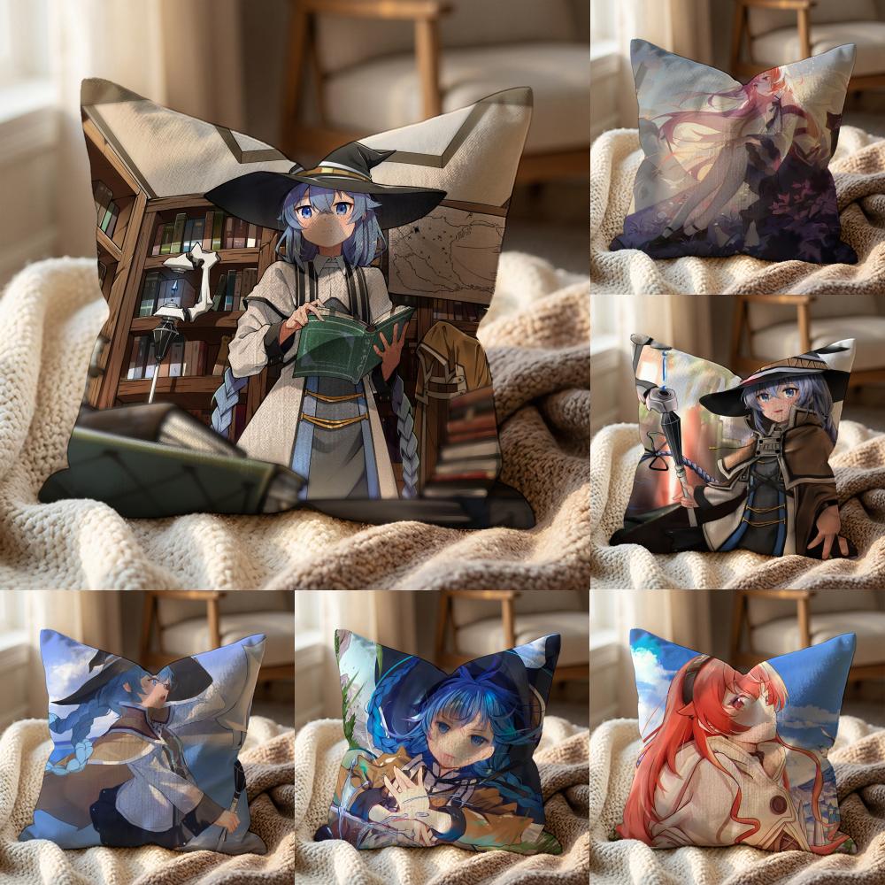 M-Mushoku T-Tensei Anime Cushion Cover Multi-Scene Pillow Cover for Home & Car - Reversible, Soft & Durable for Daily Use