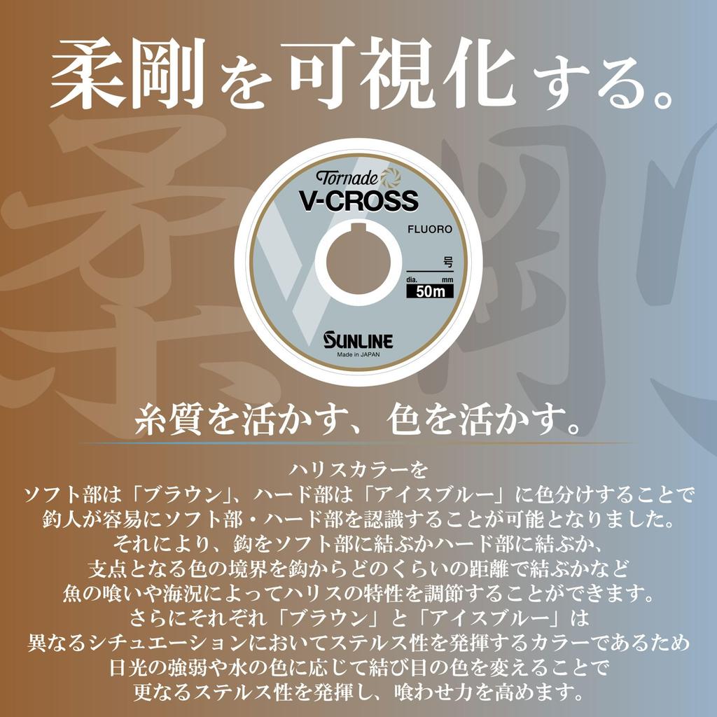SUNLINE Tornado Fluorocarbon 50m V-Cross #3