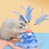 Hot Cat Toys Self-amusement Cat Turntable Toy Ball Fun Cat Stick Cat Fun Automatic Fun Cat Toy Pet Supplies