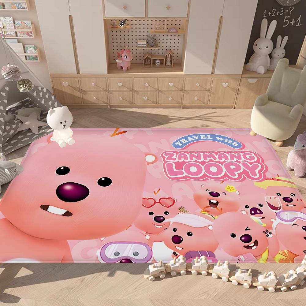 Cute Zanmang Loopy Fashion Kitchen Mat Kids Room Bedroom Decoration Balcony Anti-Slip Doormat Living Room Alfombra