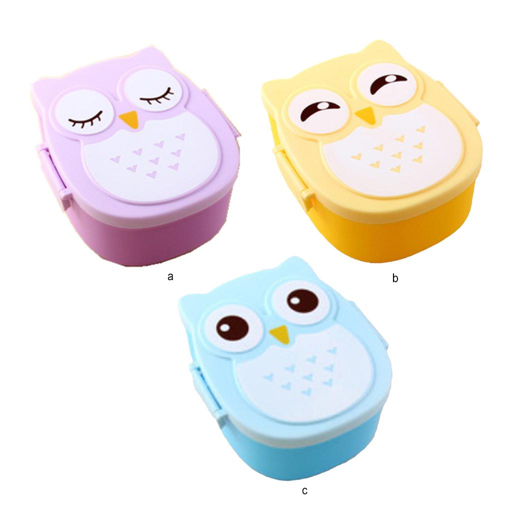 Cute Owl Lunch Box For Kids – Made With Food Grade PP Durable And Easy To Clean Bento Box Lunchbox