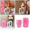 Speziell geformte Vase Harz Formen Sukkulente Blumentopf Silikon Form Beton Zement Gips Form DIYs Handwerk Dekore