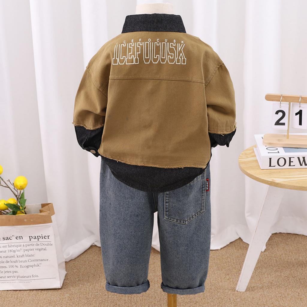 Kids Casual Long-Sleeve Set, Comfortable Daily Wear Outfits