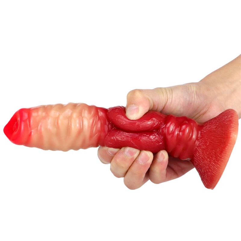 Liquid Silicone Dildo Female Super Simulation Makeup Gradient Color Anal Plug Adult Sex Products