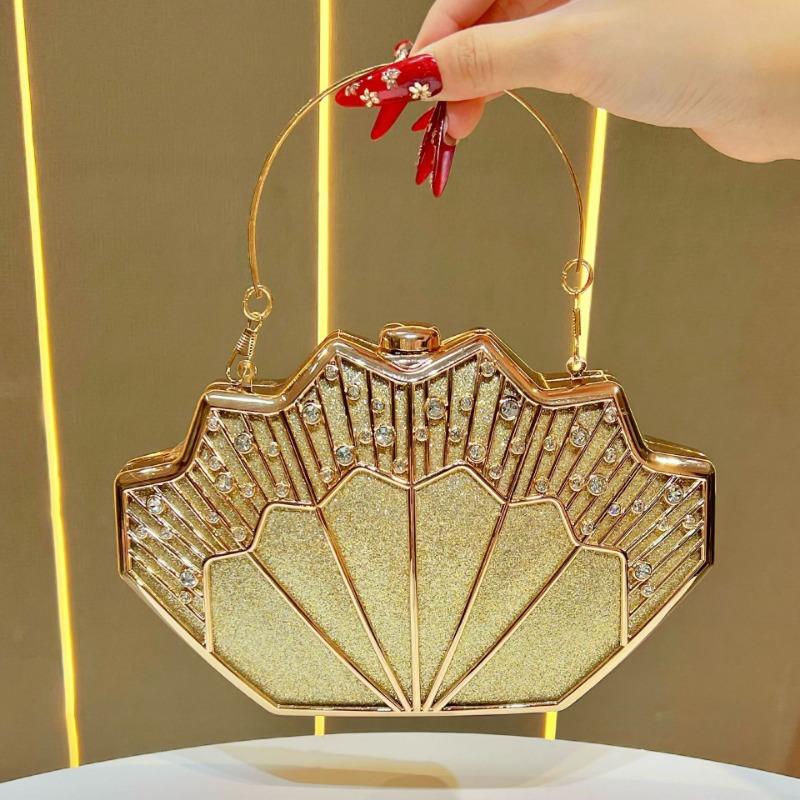 Diamond-encrusted Heavy Industry Clutch Bag, High-end Chinese-style Handbag, Single-shoulder Crossbody Dinner Bag