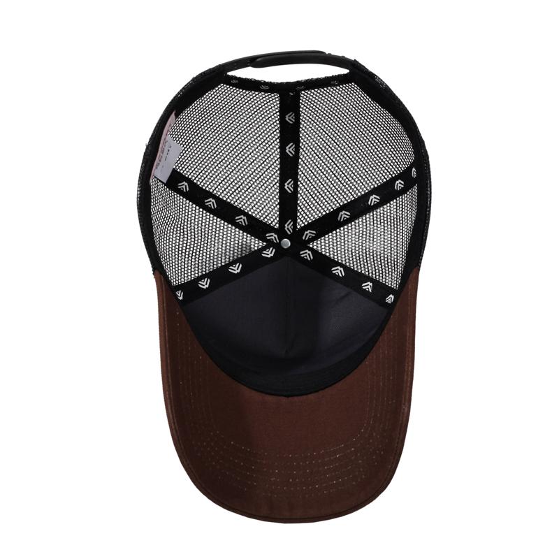 Fast Delivery In Stock Heritage Trucker Cap Vintage Outdoor Color Block Breathable Mesh Baseball Hat Low MOQ Custom Logo
