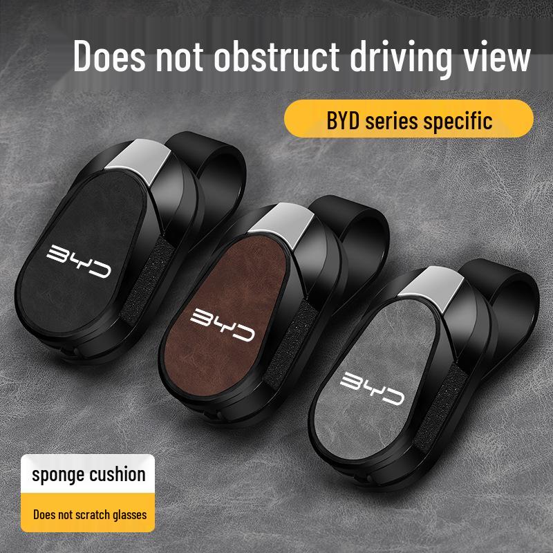 BYD Car Sun Visor Glasses Holder for Qinplus, Songpro, and Seagull Models
