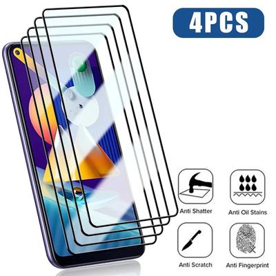 4Pcs Tempered Glass For Samsung A13 A23 A33 A53 A73 5G Screen Protector for Samsung A51 A52 A71 A72 A03 S20 S21 FE 5G Glass