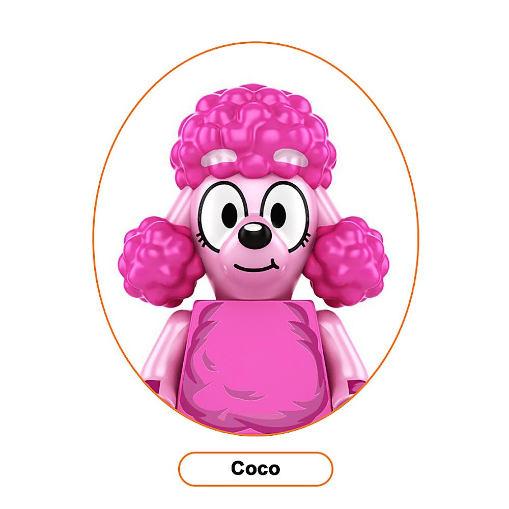 Bluey En Bingo Poppen Speelgoed Serie Coco Mackenzie Mia Rad Schattig Mini Deeltjes Gemonteerd Anime Karakter Kinderspeelgoed Cadeau