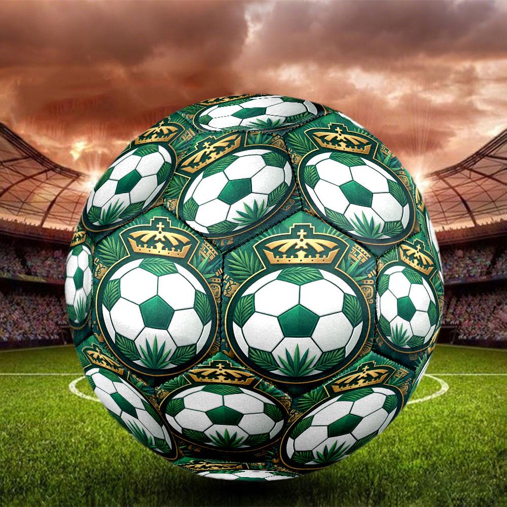 Club Santos Laguna Print Size 5 Soccer Ball, Standard Match Football for Sports Game and Team Practice, Ideal Gift for Soccer Fans