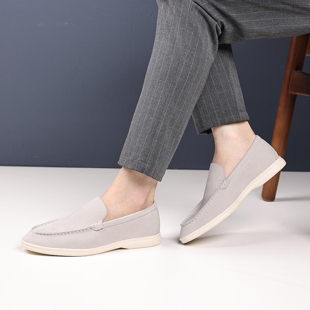 Fashion Classic Moccasins Dress Shoes Men Suede Leather Shoes For Men Loafers Formal Wedding Party Shoes Sapato Social Flats Size