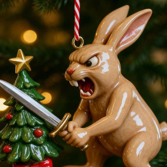 Vánoční ozdoba Sváteční dobrodružství Ozdoba na vánoční stromek 2D Akrylový závěsný přívěsek pro vánoční stromek Sváteční párty dekorace
