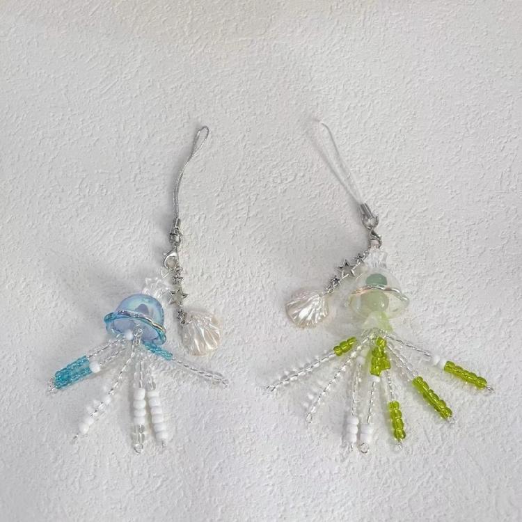Multipurpose Artistics Beaded Phone Charm with Goldfish Accent Accessory for School Work or Leisure Stylish Outfits